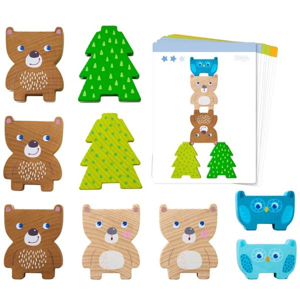 Whimsical Woodland Wonders: Forest Friends Stacking Toy Set