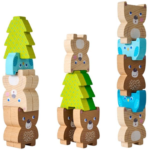 Whimsical Woodland Wonders: Forest Friends Stacking Toy Set