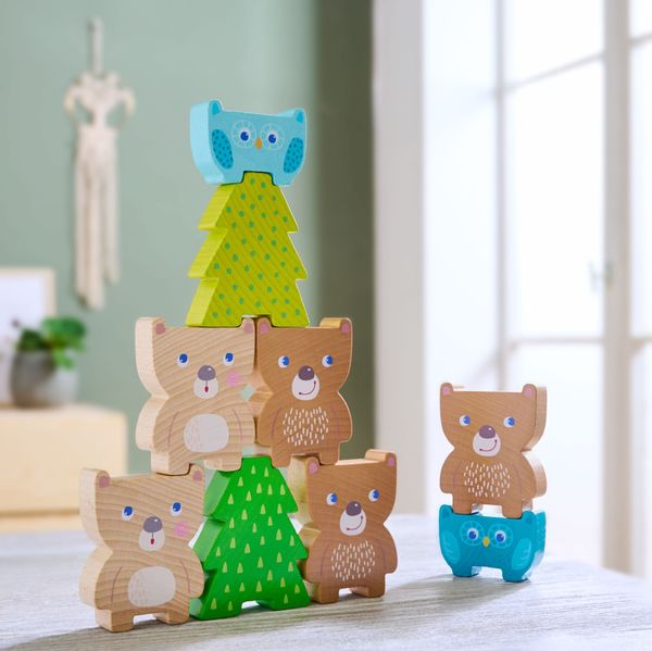 Whimsical Woodland Wonders: Forest Friends Stacking Toy Set